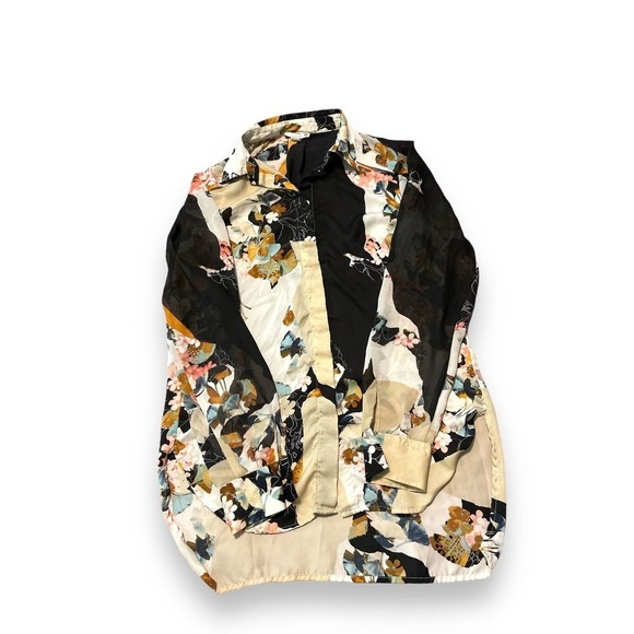 3.1 Phillip Lim for Target Floral Sheer Button Down Long Sleeve Women's S - Picture 10 of 12